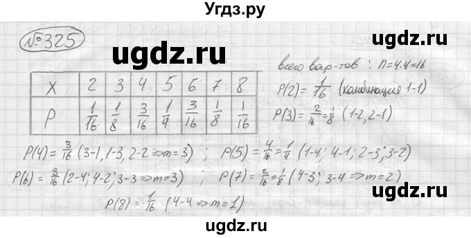 ГДЗ (решебник) по алгебре 9 класс Ю.М. Колягин / задание номер / 325