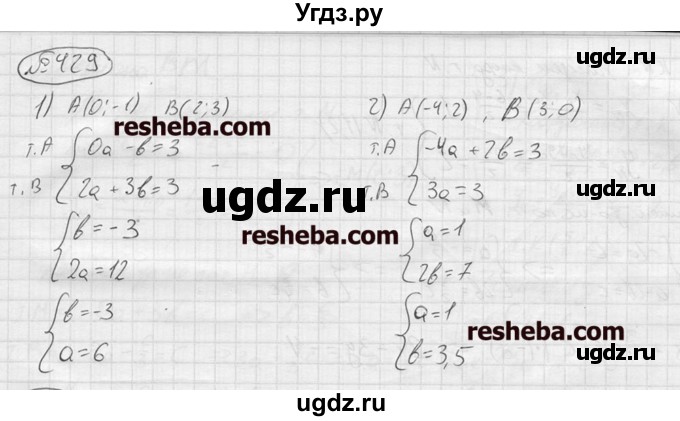 ГДЗ (решебник) по алгебре 9 класс Ю.М. Колягин / задание номер / 429(продолжение 2)