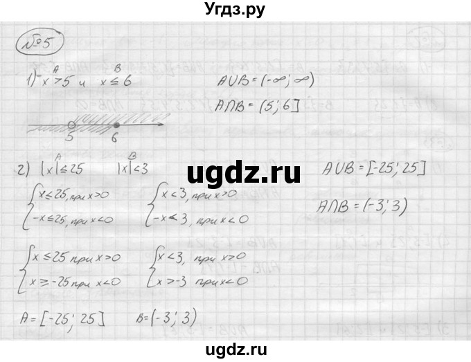 ГДЗ (решебник) по алгебре 9 класс Ю.М. Колягин / вводный вопрос / §28 / 5