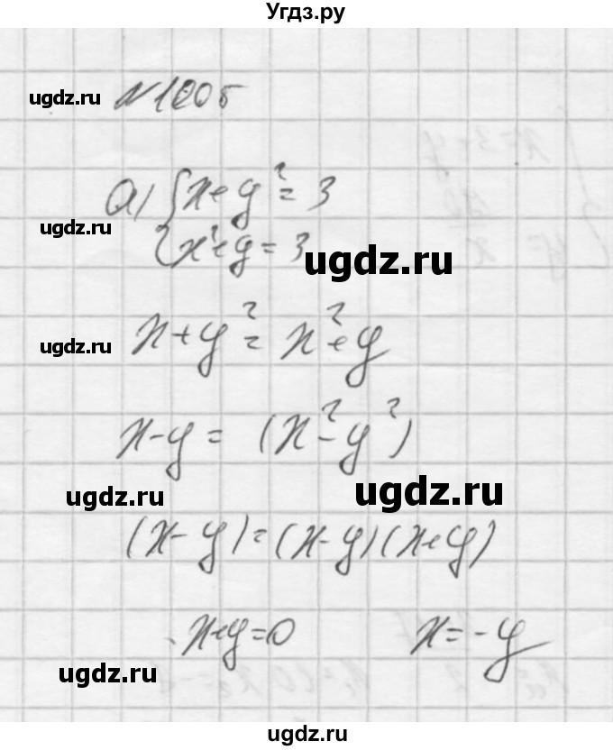 ГДЗ (Решебник к учебнику 2016) по алгебре 9 класс С.М. Никольский / номер / 1005