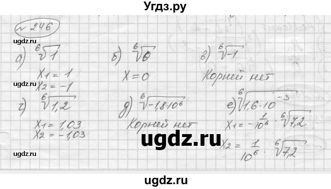 ГДЗ (Решебник к учебнику 2016) по алгебре 9 класс С.М. Никольский / номер / 246