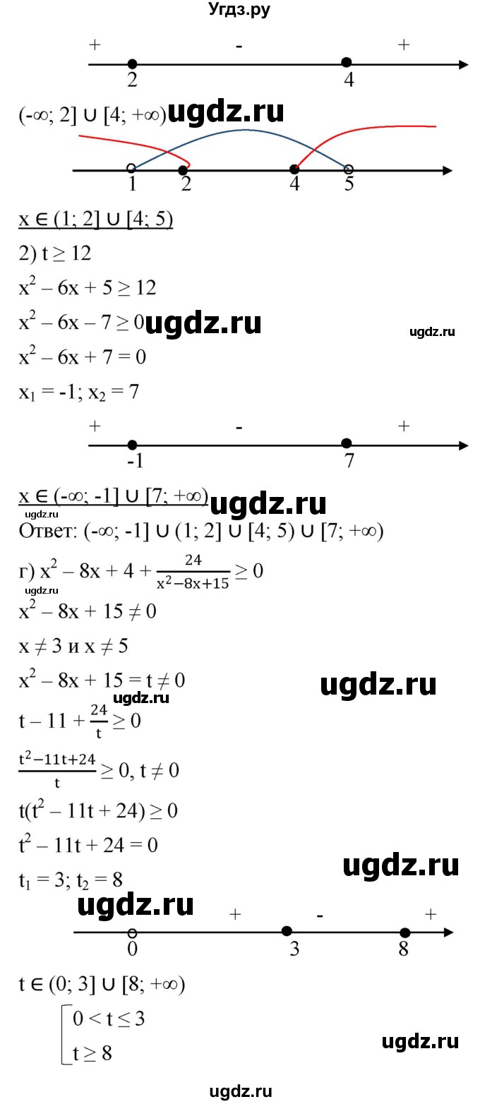 ГДЗ (Решебник к учебнику 2022) по алгебре 9 класс С.М. Никольский / номер / 181(продолжение 6)