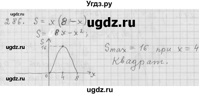 ГДЗ (Решебник к учебнику 2015) по алгебре 9 класс Г.В. Дорофеев / номер / 286