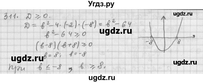 ГДЗ (Решебник к учебнику 2015) по алгебре 9 класс Г.В. Дорофеев / номер / 311