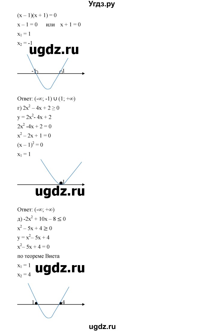 ГДЗ (Решебник к учебнику 2019) по алгебре 9 класс Г.В. Дорофеев / номер / 291(продолжение 2)