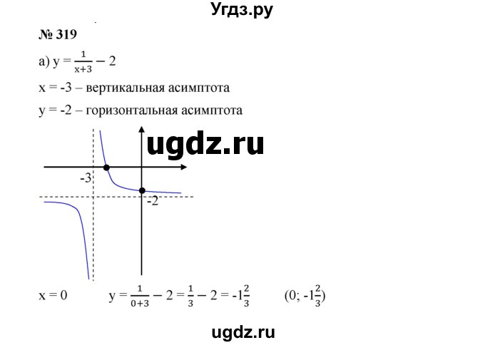 ГДЗ (Решебник к учебнику 2019) по алгебре 9 класс Г.В. Дорофеев / номер / 319