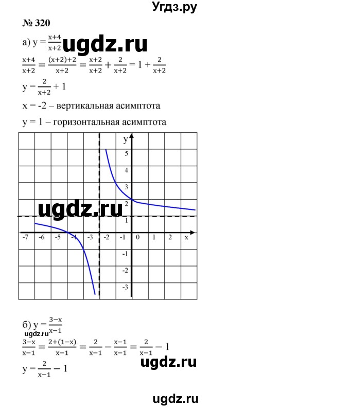ГДЗ (Решебник к учебнику 2019) по алгебре 9 класс Г.В. Дорофеев / номер / 320