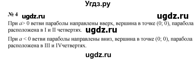 ГДЗ (Решебник к учебнику 2019) по алгебре 9 класс Г.В. Дорофеев / это надо знать номер / глава 2 / 4