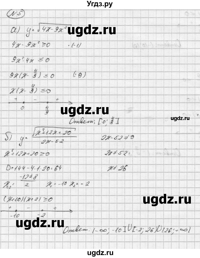 ГДЗ (Решебник) по алгебре 9 класс (Дидактические материалы) Ю.Н. Макарычев / контрольная работа / вариант 4 / К-4 / 5