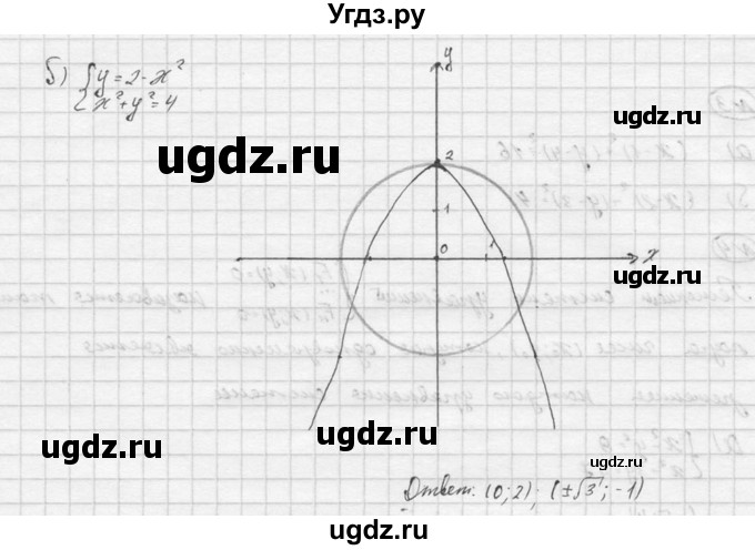 ГДЗ (Решебник) по алгебре 9 класс (Дидактические материалы) Ю.Н. Макарычев / итоговое повторение / уравнения и неравенства с двумя переменными / 5(продолжение 2)
