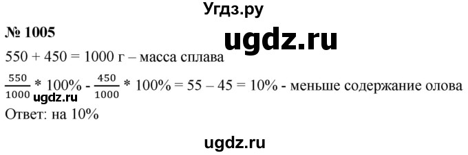 ГДЗ (Решебник к учебнику 2021) по алгебре 9 класс А.Г. Мерзляк / упражнение / 1005