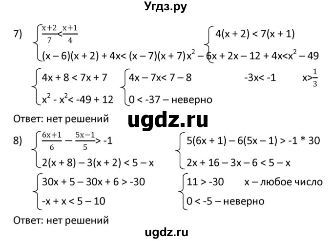 ГДЗ (Решебник к учебнику 2021) по алгебре 9 класс А.Г. Мерзляк / упражнение / 192(продолжение 3)