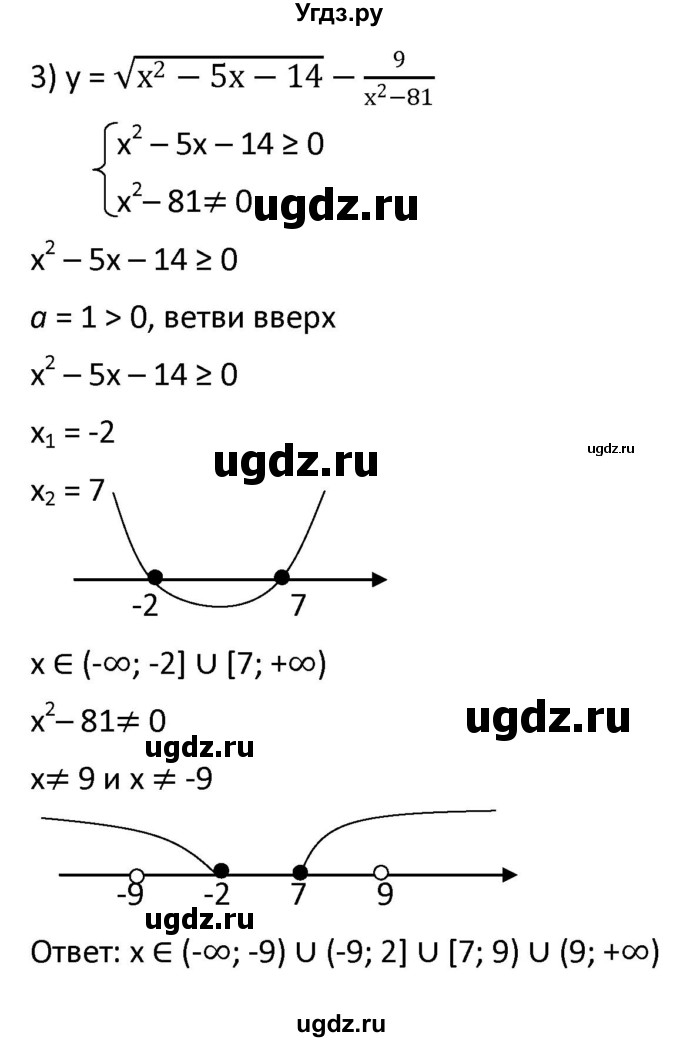 ГДЗ (Решебник к учебнику 2021) по алгебре 9 класс А.Г. Мерзляк / упражнение / 427(продолжение 3)