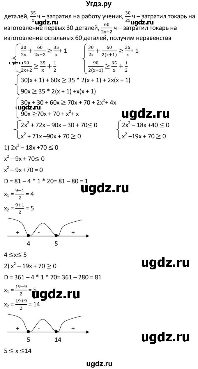 ГДЗ (Решебник к учебнику 2021) по алгебре 9 класс А.Г. Мерзляк / упражнение / 509(продолжение 2)