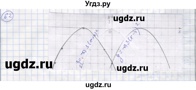 ГДЗ (Решебник №1) по алгебре 9 класс (рабочая тетрадь) Минаева С.С. / упражнение номер / 62