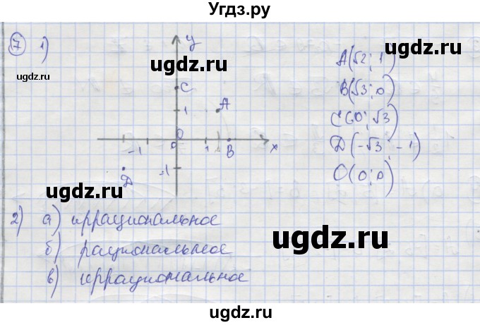 ГДЗ (Решебник №1) по алгебре 9 класс (рабочая тетрадь) Минаева С.С. / упражнение номер / 7