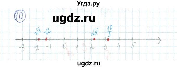 ГДЗ (Решебник №2) по алгебре 9 класс (рабочая тетрадь) Минаева С.С. / упражнение номер / 10