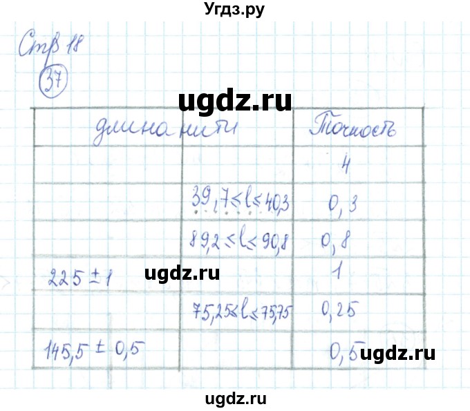 ГДЗ (Решебник №2) по алгебре 9 класс (рабочая тетрадь) Минаева С.С. / упражнение номер / 37
