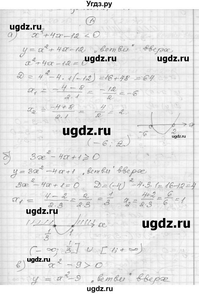 ГДЗ (Решебник) по алгебре 9 класс (самостоятельные и контрольные работы) А.П. Ершова / алгебра / контрольная работа / К-2 / А2