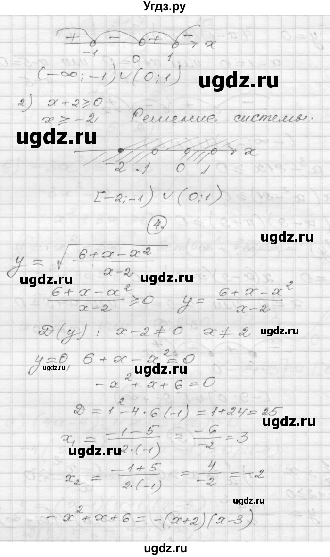 ГДЗ (Решебник) по алгебре 9 класс (самостоятельные и контрольные работы) А.П. Ершова / алгебра / контрольная работа / К-2 / Б1(продолжение 4)
