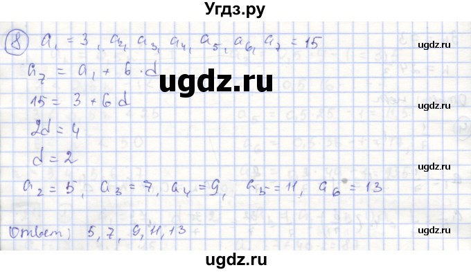 ГДЗ (Решебник) по алгебре 9 класс (рабочая тетрадь) Миндюк Н.Г. / параграф 21 / 8