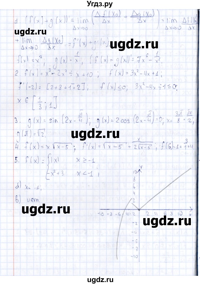 ГДЗ (Решебник) по алгебре 10 класс ( Дидактические материалы) Ивлев Б.М. / карточка для проведения зачётов / зачёт 3 / 2