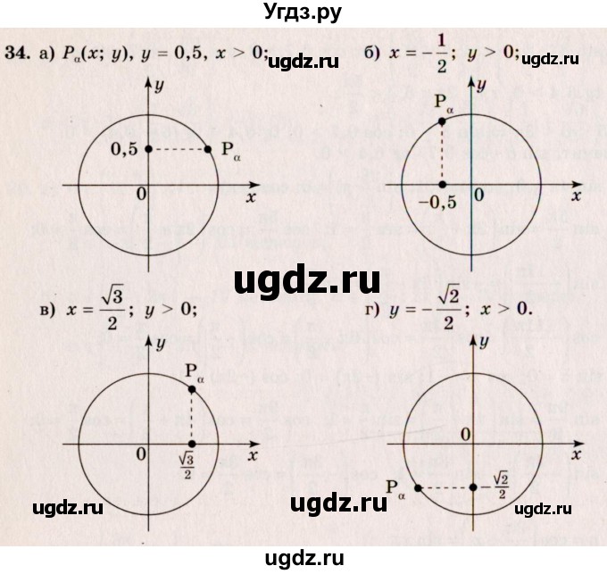 ГДЗ (Решебник №3) по алгебре 10 класс А.Н. Колмогоров / номер / 34