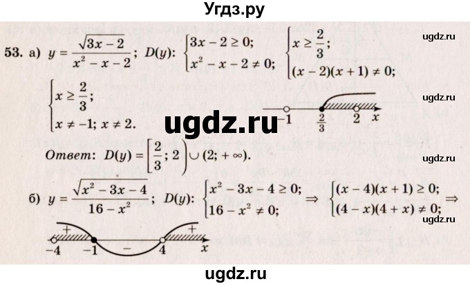 ГДЗ (Решебник №3) по алгебре 10 класс А.Н. Колмогоров / номер / 53