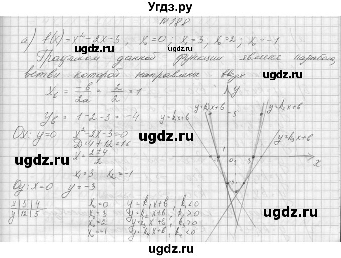 ГДЗ (Решебник №1) по алгебре 10 класс А.Н. Колмогоров / номер / 188