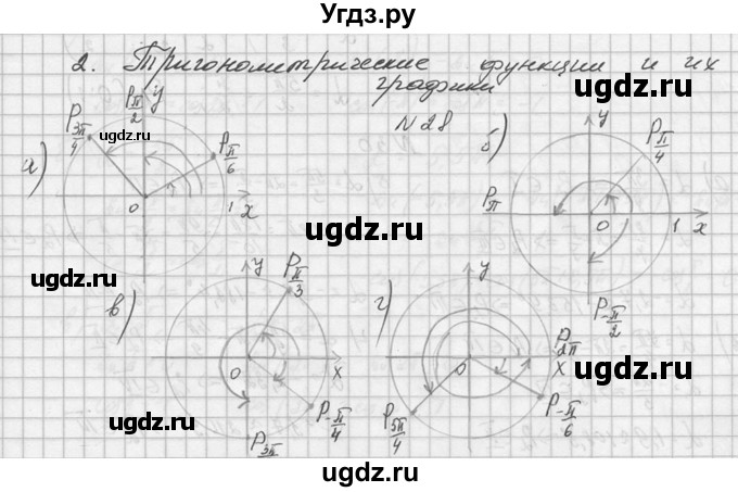 ГДЗ (Решебник №1) по алгебре 10 класс А.Н. Колмогоров / номер / 28