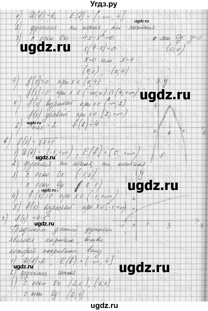 ГДЗ (Решебник №1) по алгебре 10 класс А.Н. Колмогоров / номер / 97(продолжение 2)