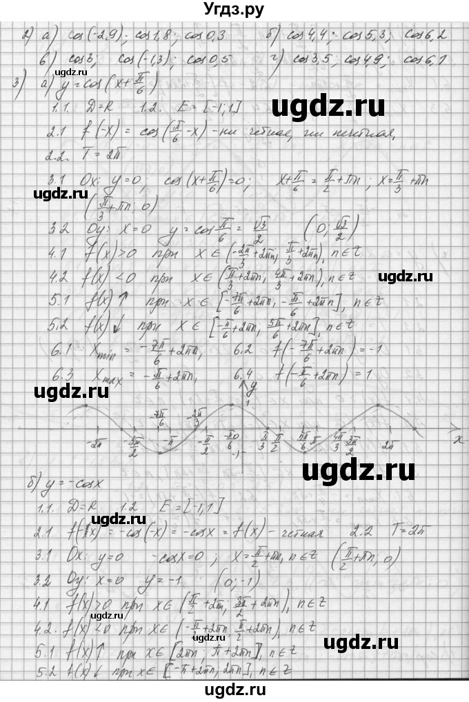 ГДЗ (Решебник №1) по алгебре 10 класс А.Н. Колмогоров / вопросы и задачи на повторение / страница 91 номер / 19(продолжение 2)
