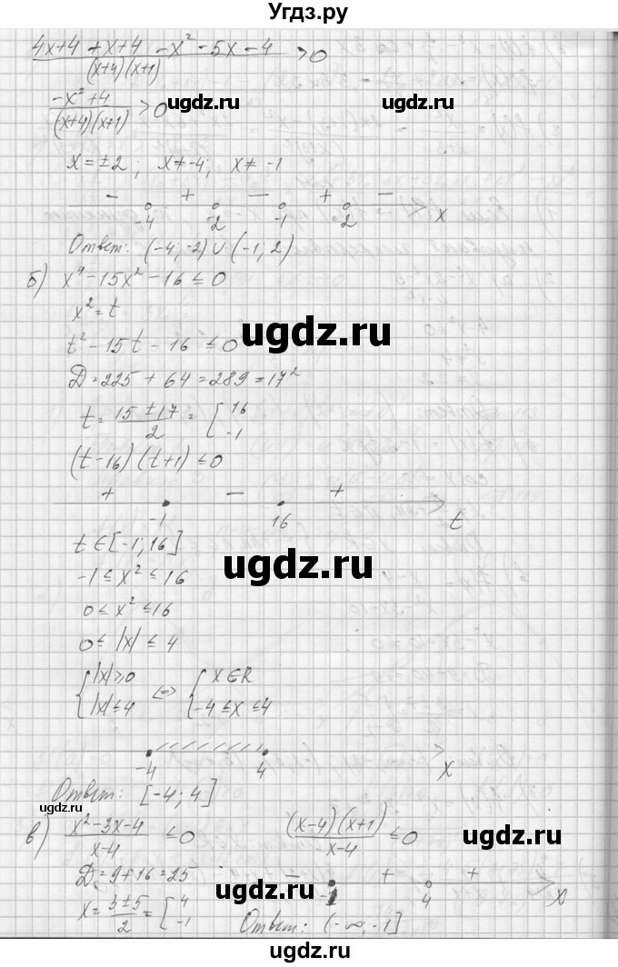 ГДЗ (Решебник №1) по алгебре 10 класс А.Н. Колмогоров / вопросы и задачи на повторение / страница 170 номер / 4(продолжение 2)