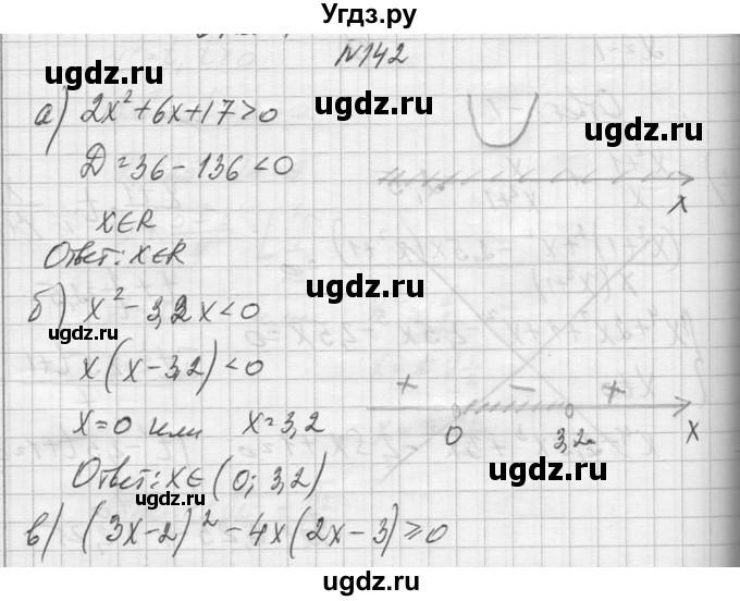 ГДЗ (Решебник №1) по алгебре 10 класс А.Н. Колмогоров / повторение номер / 142