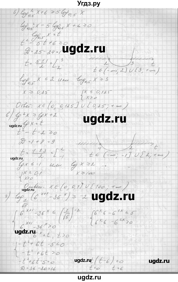 ГДЗ (Решебник №1) по алгебре 10 класс А.Н. Колмогоров / повторение номер / 179(продолжение 2)