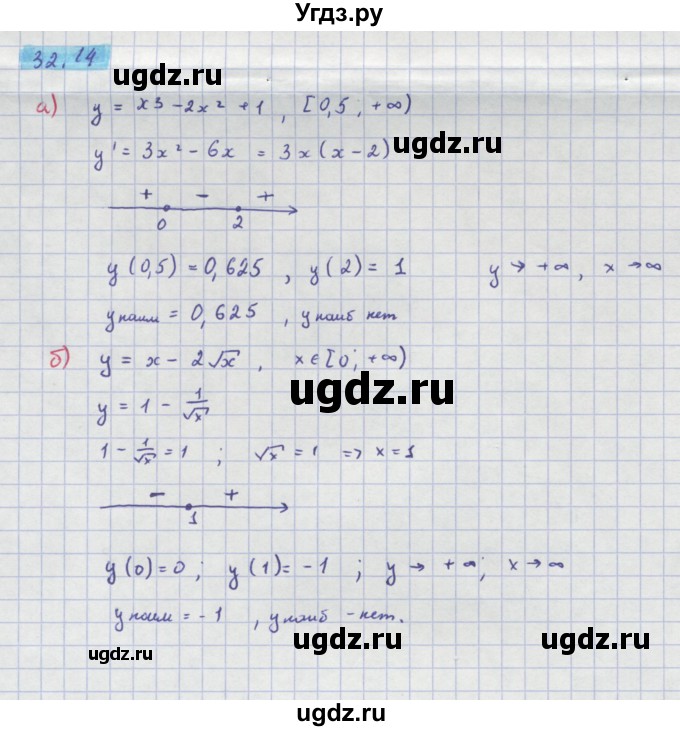 ГДЗ (Решебник №1 к задачнику) по алгебре 10 класс (Учебник, Задачник) А.Г. Мордкович / §32 / 14