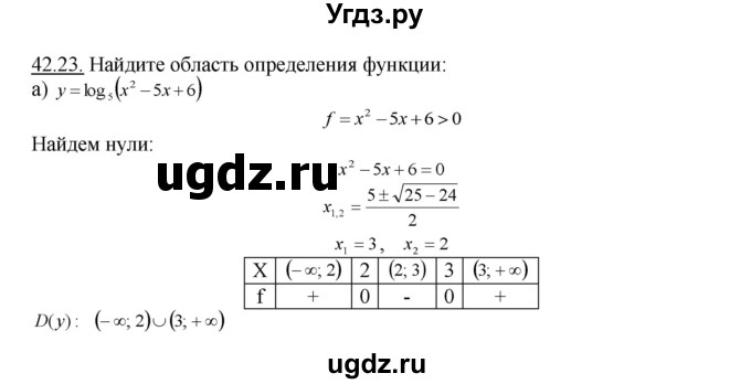 ГДЗ (Решебник №1 к задачнику) по алгебре 10 класс (Учебник, Задачник) А.Г. Мордкович / §42 / 23