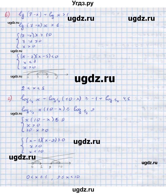 ГДЗ (Решебник №1 к задачнику) по алгебре 10 класс (Учебник, Задачник) А.Г. Мордкович / §45 / 11(продолжение 2)