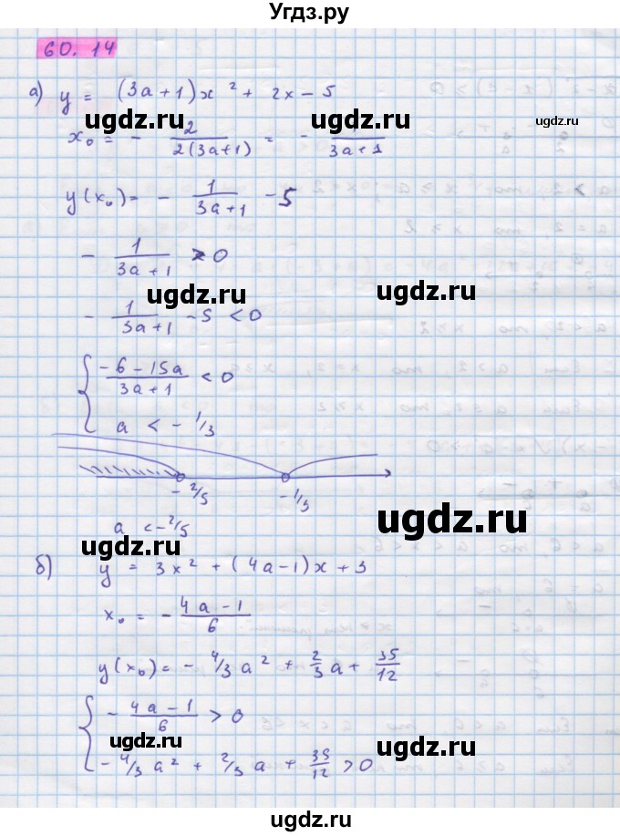 ГДЗ (Решебник №1 к задачнику) по алгебре 10 класс (Учебник, Задачник) А.Г. Мордкович / §60 / 14