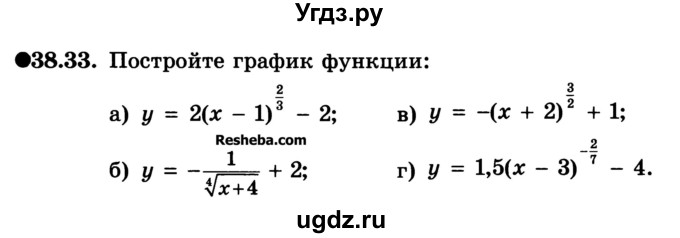 ГДЗ (Учебник) по алгебре 10 класс (Учебник, Задачник) А.Г. Мордкович / §38 / 33