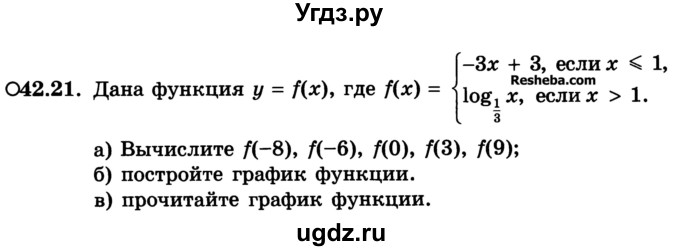ГДЗ (Учебник) по алгебре 10 класс (Учебник, Задачник) А.Г. Мордкович / §42 / 21