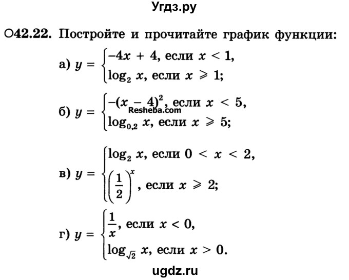 ГДЗ (Учебник) по алгебре 10 класс (Учебник, Задачник) А.Г. Мордкович / §42 / 22