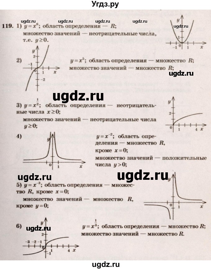 ГДЗ (Решебник №3) по алгебре 10 класс Ш.А. Алимов / упражнение-№ / 119