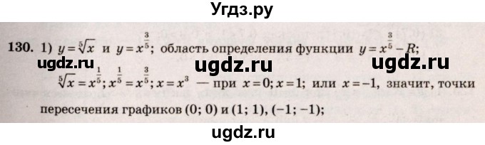 ГДЗ (Решебник №3) по алгебре 10 класс Ш.А. Алимов / упражнение-№ / 130
