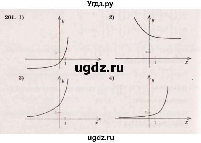 ГДЗ (Решебник №3) по алгебре 10 класс Ш.А. Алимов / упражнение-№ / 201