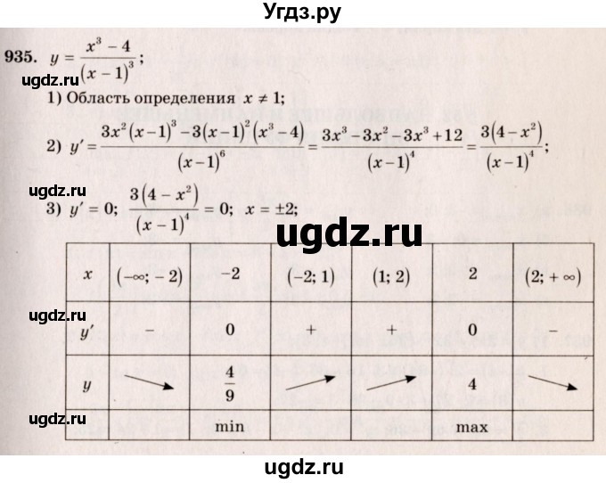 ГДЗ (Решебник №3) по алгебре 10 класс Ш.А. Алимов / упражнение-№ / 935