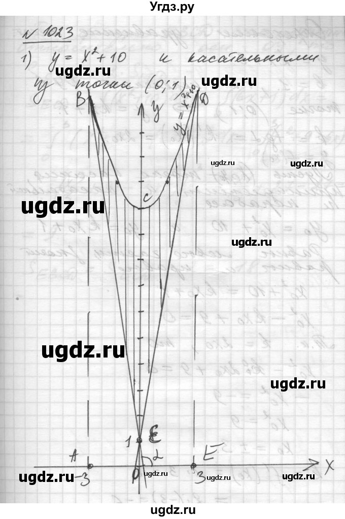 ГДЗ (Решебник №1) по алгебре 10 класс Ш.А. Алимов / упражнение-№ / 1023