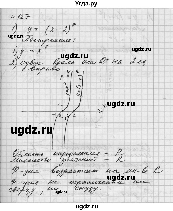 ГДЗ (Решебник №1) по алгебре 10 класс Ш.А. Алимов / упражнение-№ / 127