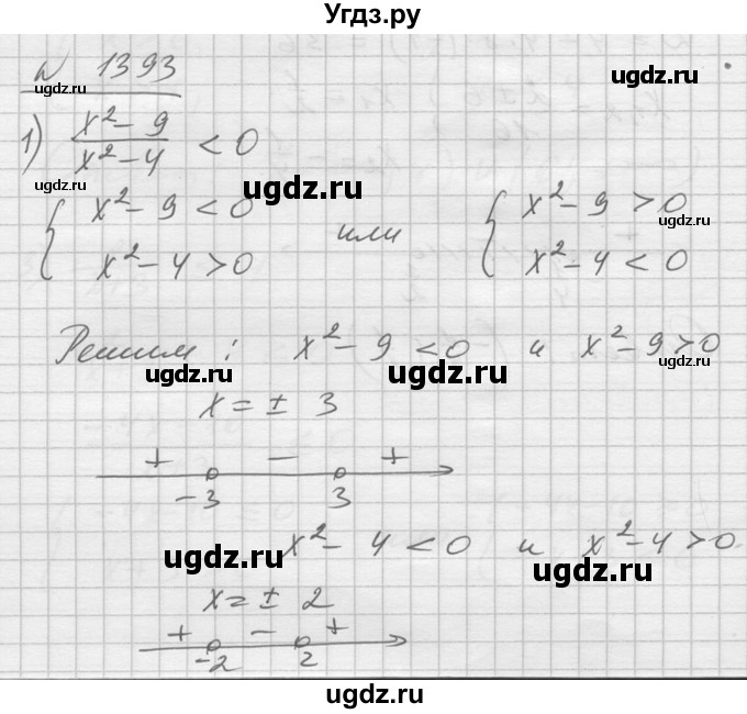 ГДЗ (Решебник №1) по алгебре 10 класс Ш.А. Алимов / упражнение-№ / 1393