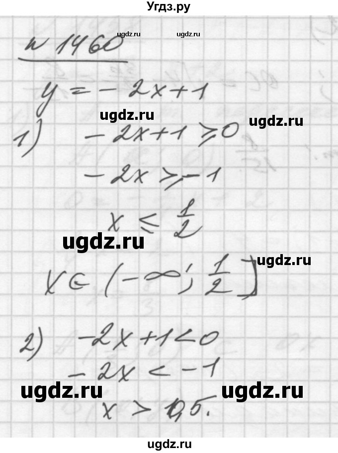 ГДЗ (Решебник №1) по алгебре 10 класс Ш.А. Алимов / упражнение-№ / 1460